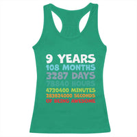9 Year Old Bday Racerback Tank Top Son Boy 9yr 9th Birthday Gifts