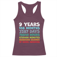 9 Year Old Bday Racerback Tank Top Son Boy 9yr 9th Birthday Gifts