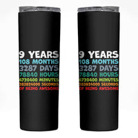 9 Year Old Bday Skinny Tumbler Son Boy 9yr 9th Birthday Gifts