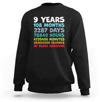 9 Year Old Bday Sweatshirt Son Boy 9yr 9th Birthday Gifts