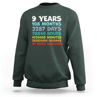 9 Year Old Bday Sweatshirt Son Boy 9yr 9th Birthday Gifts
