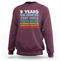 9 Year Old Bday Sweatshirt Son Boy 9yr 9th Birthday Gifts
