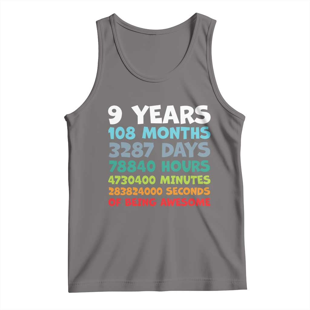 9 Year Old Bday Tank Top Son Boy 9yr 9th Birthday Gifts