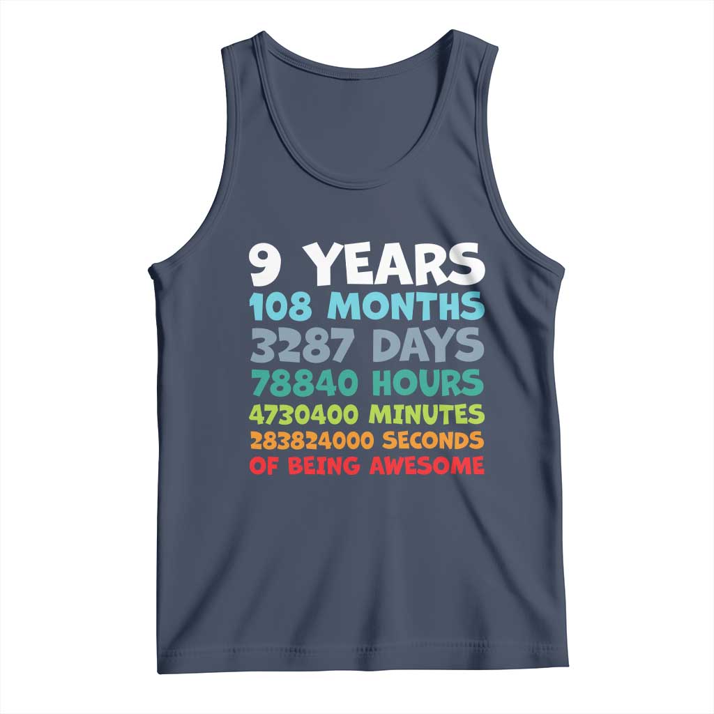 9 Year Old Bday Tank Top Son Boy 9yr 9th Birthday Gifts
