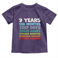 9 Year Old Bday Toddler T Shirt Son Boy 9yr 9th Birthday Gifts