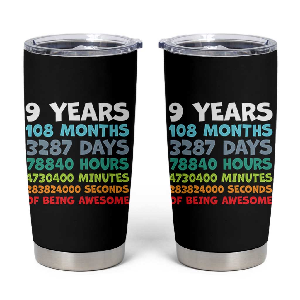 9 Year Old Bday Tumbler Cup Son Boy 9yr 9th Birthday Gifts