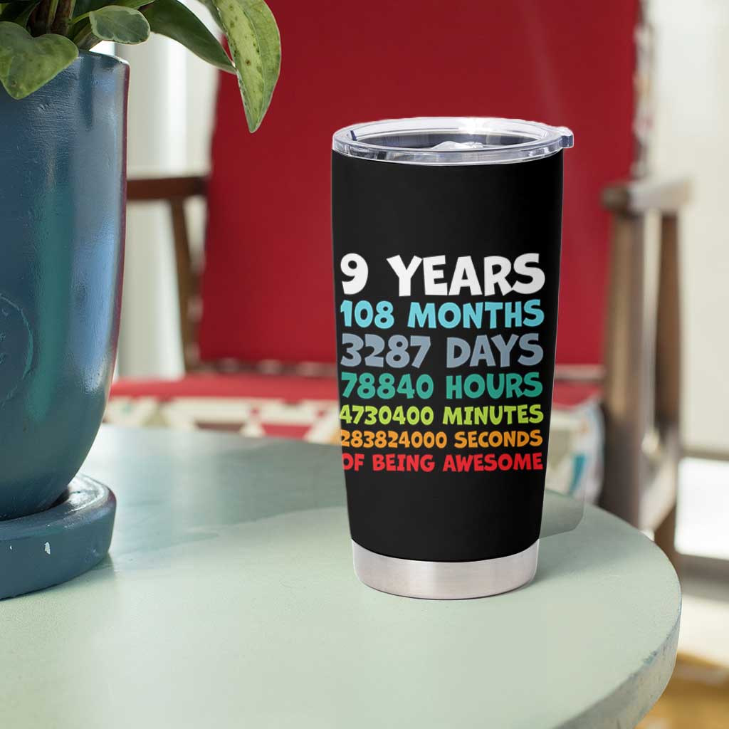 9 Year Old Bday Tumbler Cup Son Boy 9yr 9th Birthday Gifts
