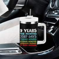 9 Year Old Bday Tumbler With Handle Son Boy 9yr 9th Birthday Gifts
