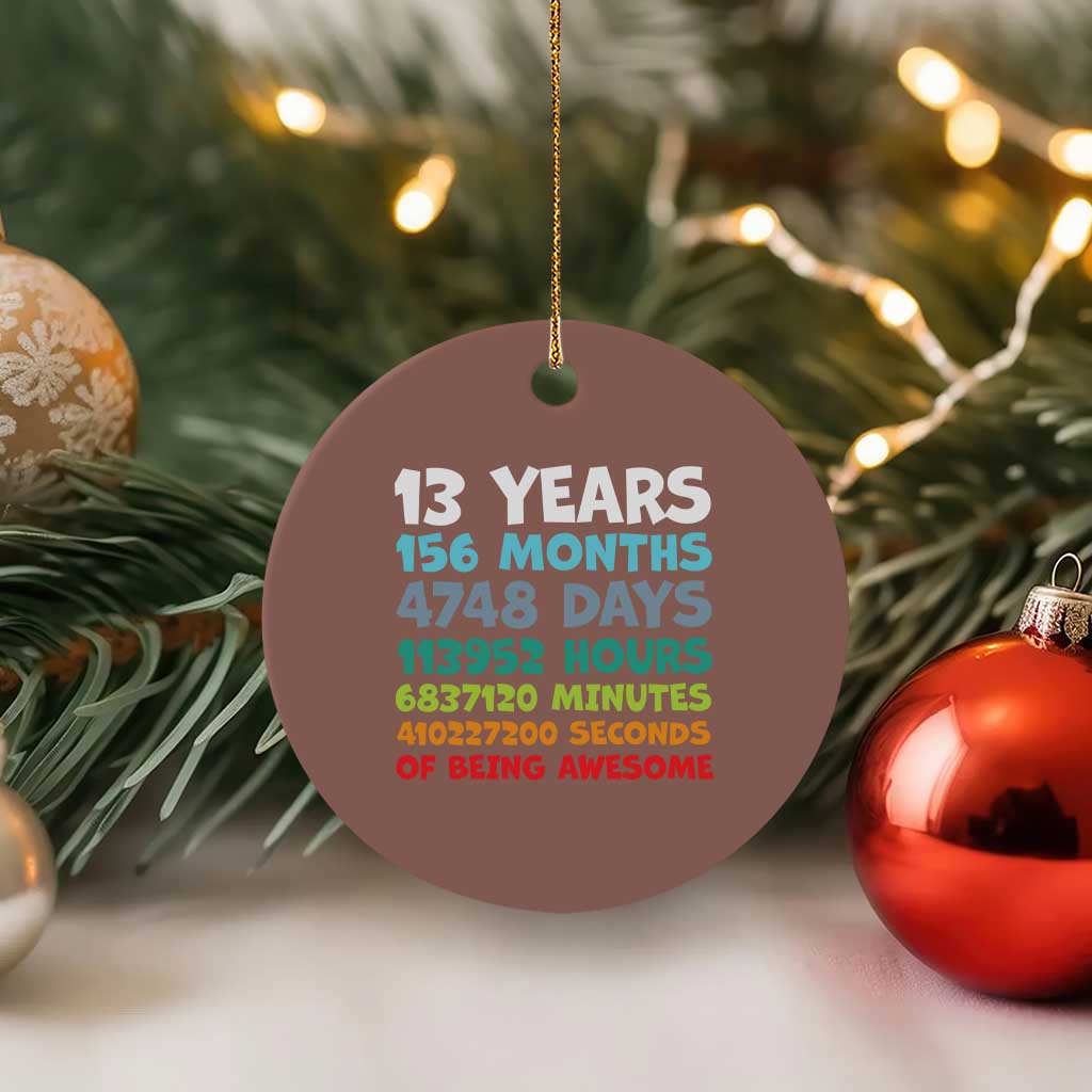 13th Birthday Ceramic Ornament 13 Year Old Bday Gifts Son Boy 13yr