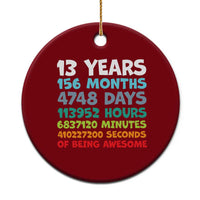 13th Birthday Ceramic Ornament 13 Year Old Bday Gifts Son Boy 13yr