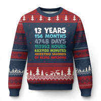 13th Birthday Ugly Christmas Sweater 13 Year Old Bday Gifts Son Boy 13yr
