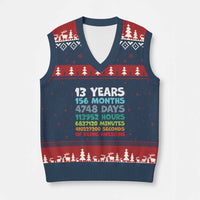 13th Birthday V-Neck Knit Sweater Vest 13 Year Old Bday Gifts Son Boy 13yr
