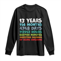 13th Birthday Long Sleeve Shirt 13 Year Old Bday Gifts Son Boy 13yr