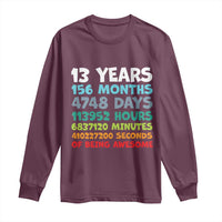 13th Birthday Long Sleeve Shirt 13 Year Old Bday Gifts Son Boy 13yr