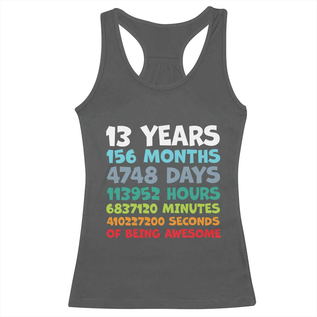 13th Birthday Racerback Tank Top 13 Year Old Bday Gifts Son Boy 13yr