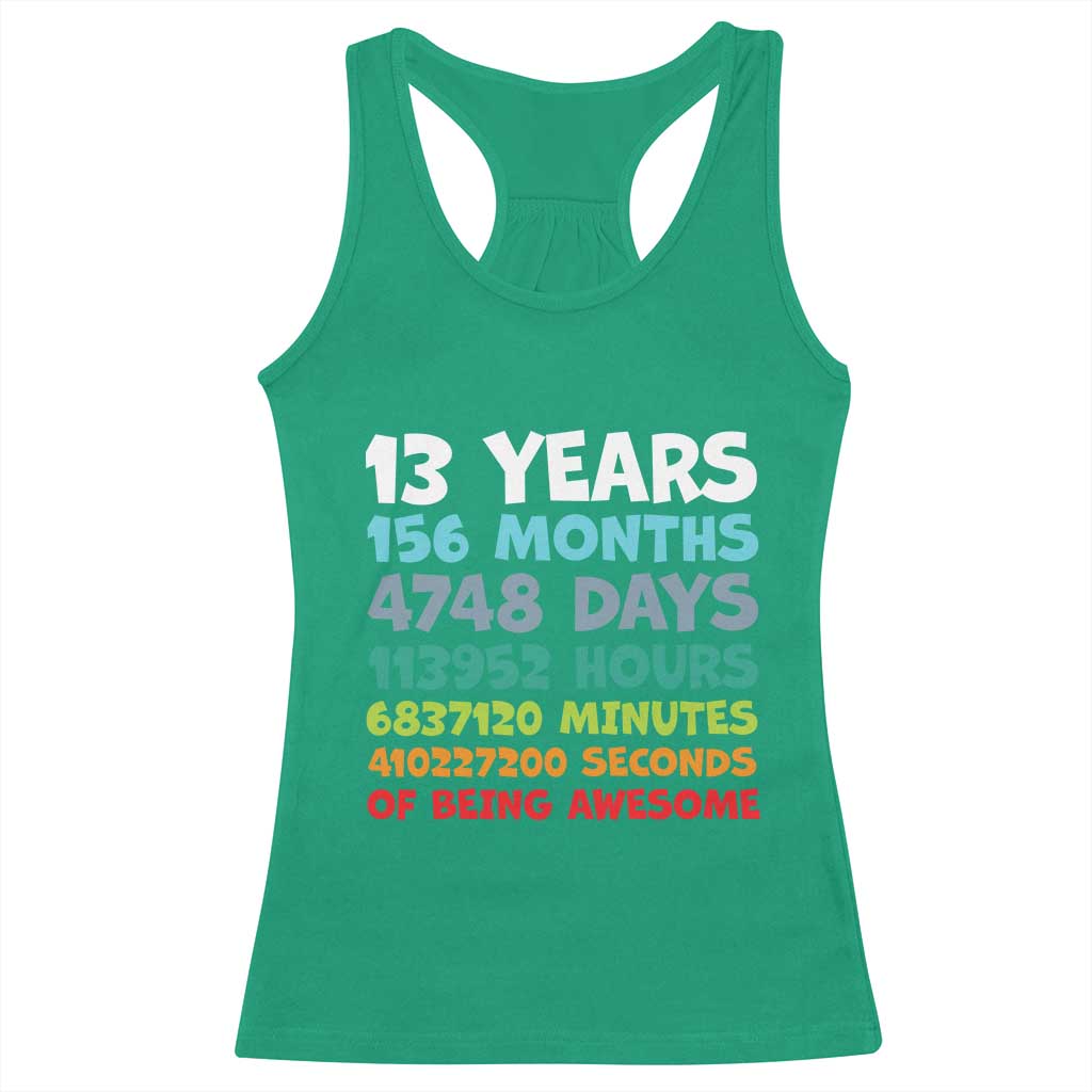 13th Birthday Racerback Tank Top 13 Year Old Bday Gifts Son Boy 13yr