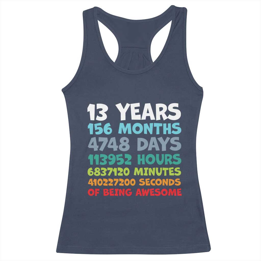 13th Birthday Racerback Tank Top 13 Year Old Bday Gifts Son Boy 13yr