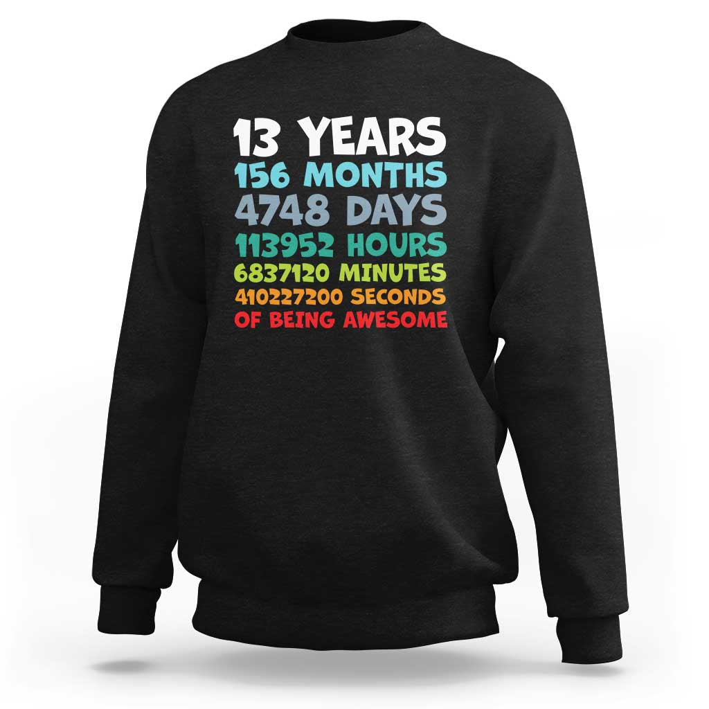 13th Birthday Sweatshirt 13 Year Old Bday Gifts Son Boy 13yr