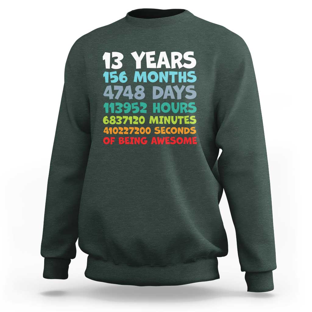 13th Birthday Sweatshirt 13 Year Old Bday Gifts Son Boy 13yr