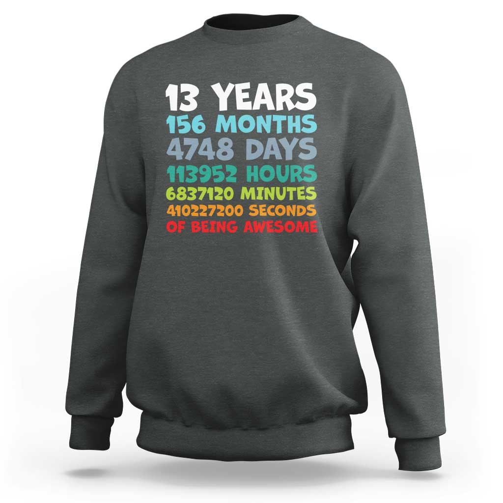13th Birthday Sweatshirt 13 Year Old Bday Gifts Son Boy 13yr