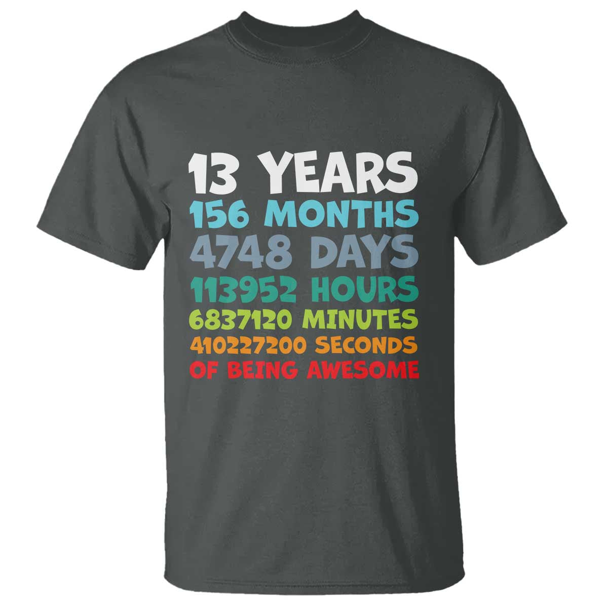 13th Birthday T Shirt 13 Year Old Bday Gifts Son Boy 13yr
