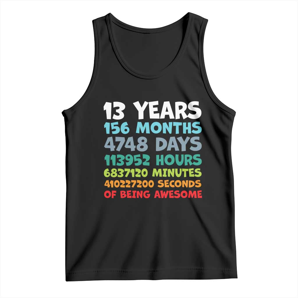 13th Birthday Tank Top 13 Year Old Bday Gifts Son Boy 13yr