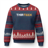 13th Birthday Ugly Christmas Sweater Thirteen Teen 13 Year Old Official Teenager Gifts