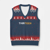 13th Birthday V-Neck Knit Sweater Vest Thirteen Teen 13 Year Old Official Teenager Gifts