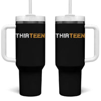 13th Birthday Tumbler With Handle Thirteen Teen 13 Year Old Official Teenager Gifts