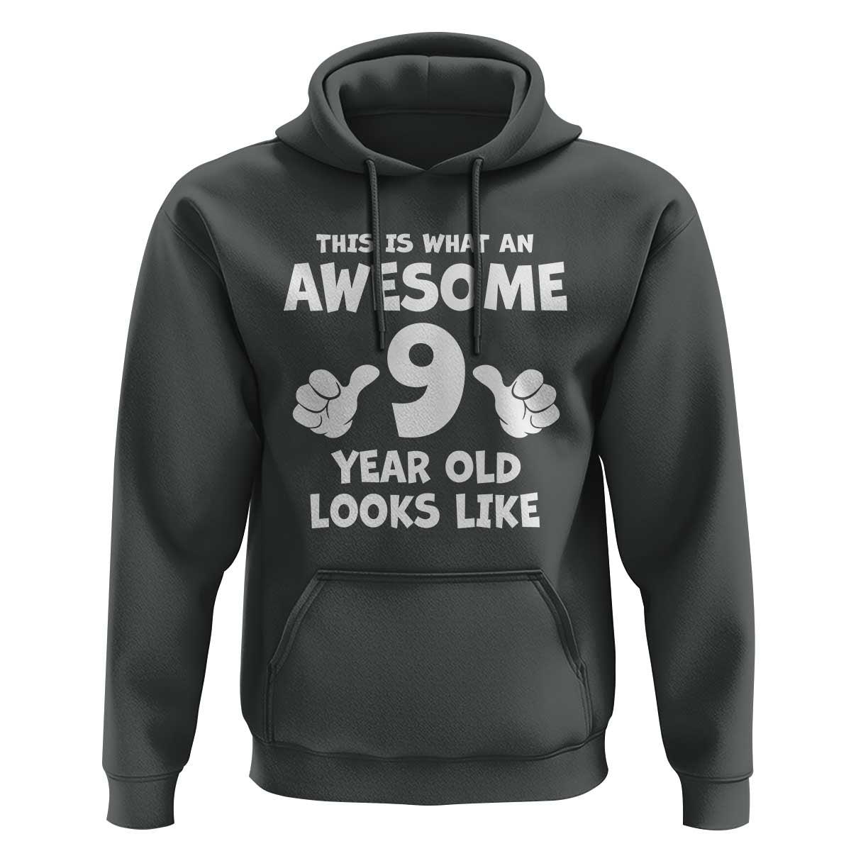 9th Birthday Gifts Hoodie Awesome 9 Year Old Bday Son Boy Girl 9yr