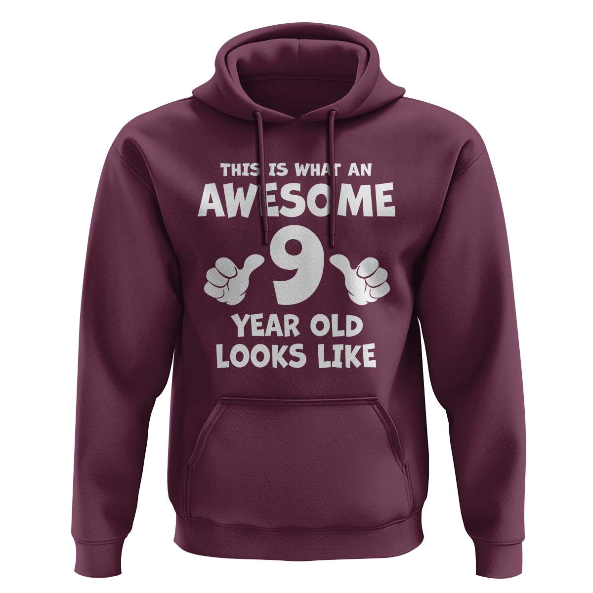 9th Birthday Gifts Hoodie Awesome 9 Year Old Bday Son Boy Girl 9yr