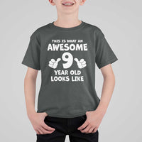 9th Birthday Gifts T Shirt For Kid Awesome 9 Year Old Bday Son Boy Girl 9yr