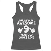 9th Birthday Gifts Racerback Tank Top Awesome 9 Year Old Bday Son Boy Girl 9yr