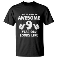 9th Birthday Gifts T Shirt Awesome 9 Year Old Bday Son Boy Girl 9yr