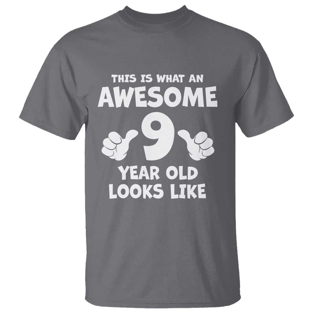 9th Birthday Gifts T Shirt Awesome 9 Year Old Bday Son Boy Girl 9yr