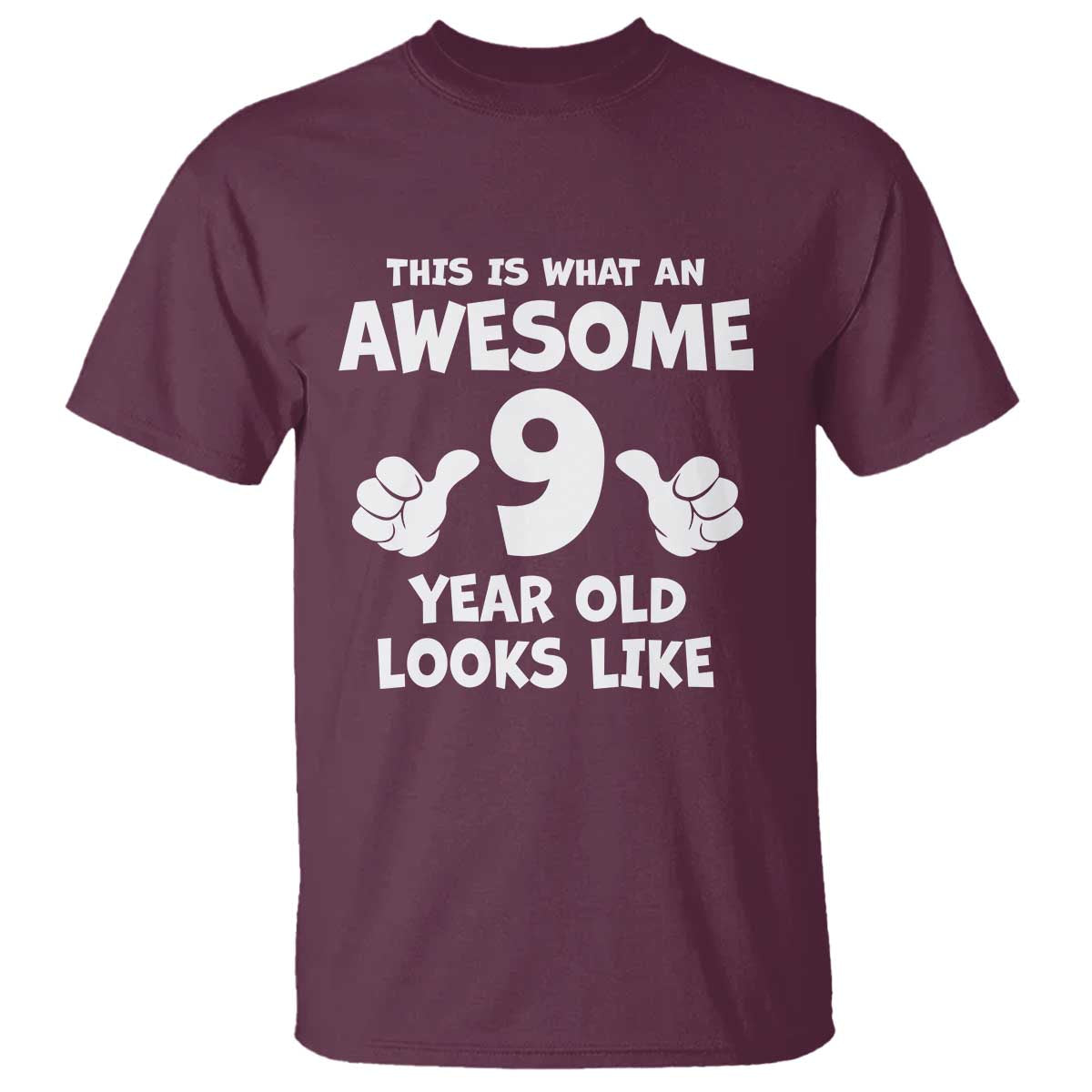9th Birthday Gifts T Shirt Awesome 9 Year Old Bday Son Boy Girl 9yr