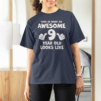 9th Birthday Gifts T Shirt For Women Awesome 9 Year Old Bday Son Boy Girl 9yr