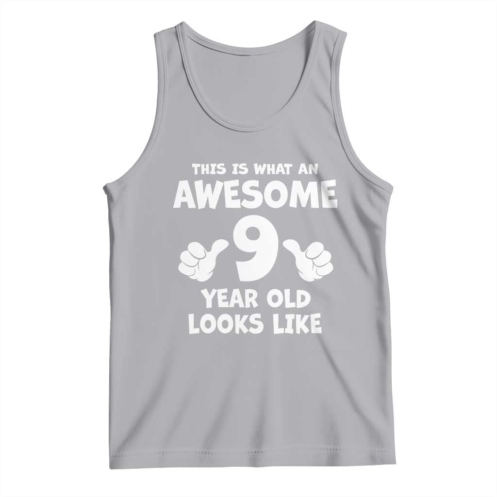 9th Birthday Gifts Tank Top Awesome 9 Year Old Bday Son Boy Girl 9yr