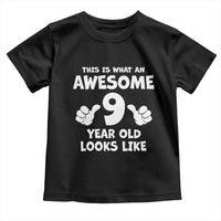 9th Birthday Gifts Toddler T Shirt Awesome 9 Year Old Bday Son Boy Girl 9yr
