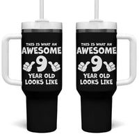 9th Birthday Gifts Tumbler With Handle Awesome 9 Year Old Bday Son Boy Girl 9yr