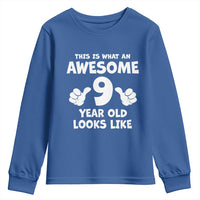 9th Birthday Gifts Youth Sweatshirt Awesome 9 Year Old Bday Son Boy Girl 9yr