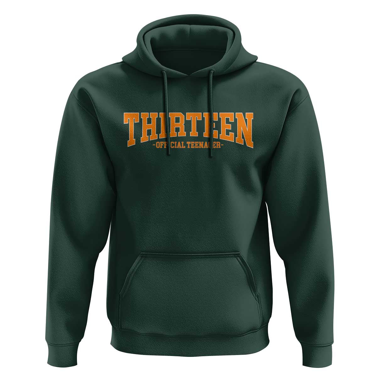 Thirteen Official Teenager Hoodie Vintage Retro Varsity 13th Birthday Gift Teen Girl