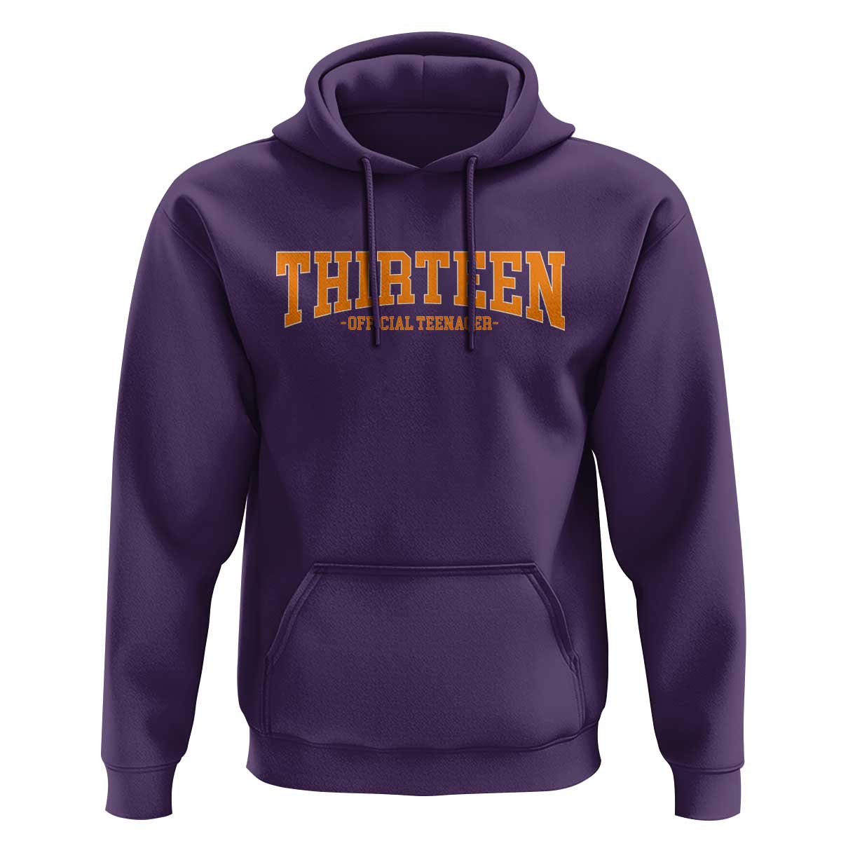 Thirteen Official Teenager Hoodie Vintage Retro Varsity 13th Birthday Gift Teen Girl