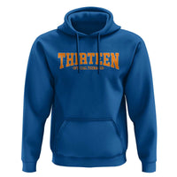 Thirteen Official Teenager Hoodie Vintage Retro Varsity 13th Birthday Gift Teen Girl