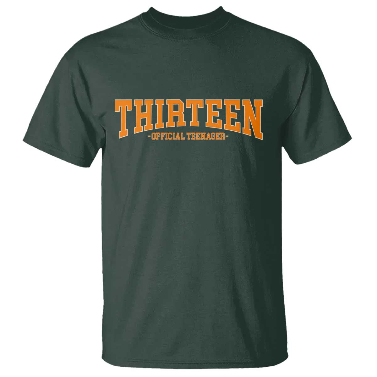 Thirteen Official Teenager T Shirt Vintage Retro Varsity 13th Birthday Gift Teen Girl