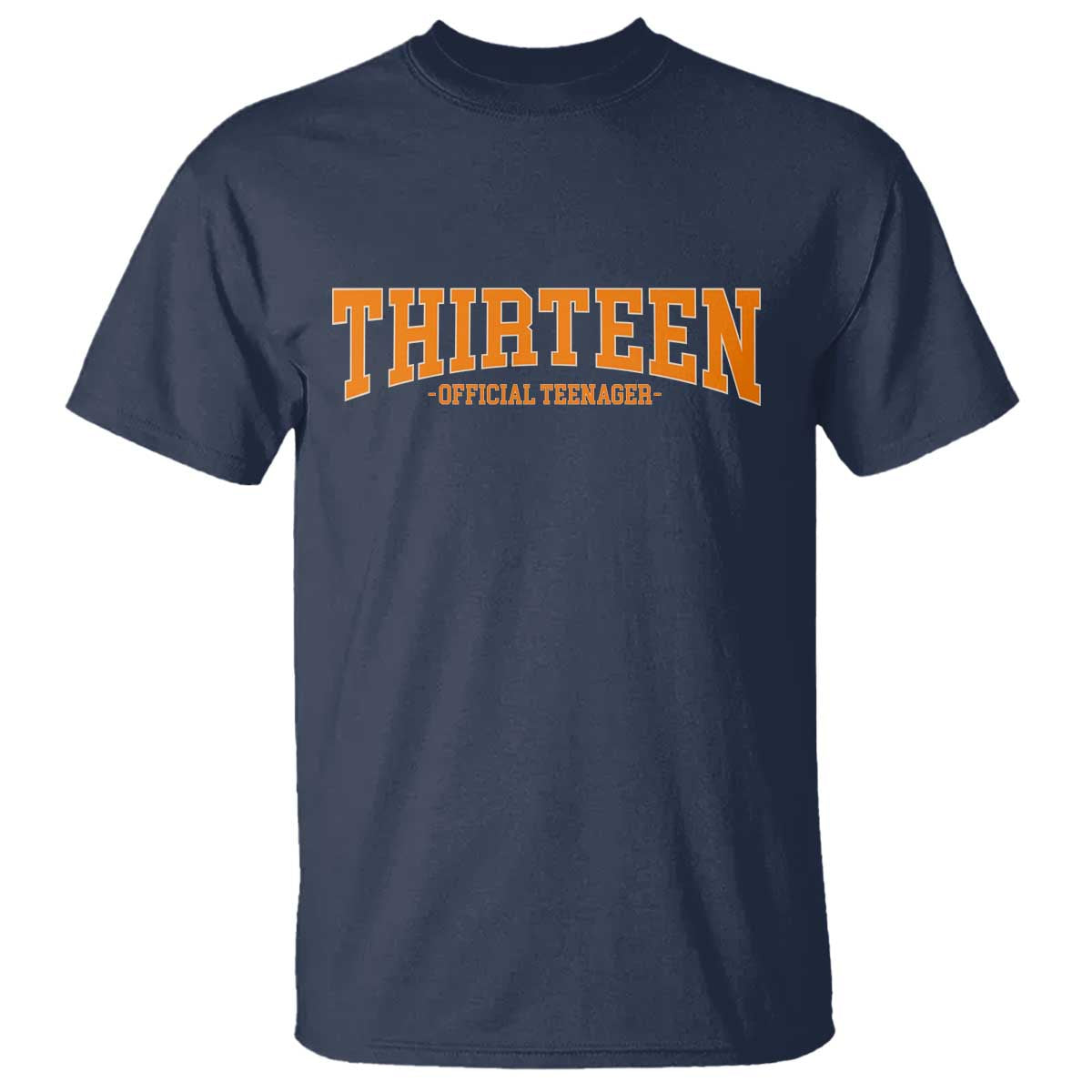 Thirteen Official Teenager T Shirt Vintage Retro Varsity 13th Birthday Gift Teen Girl