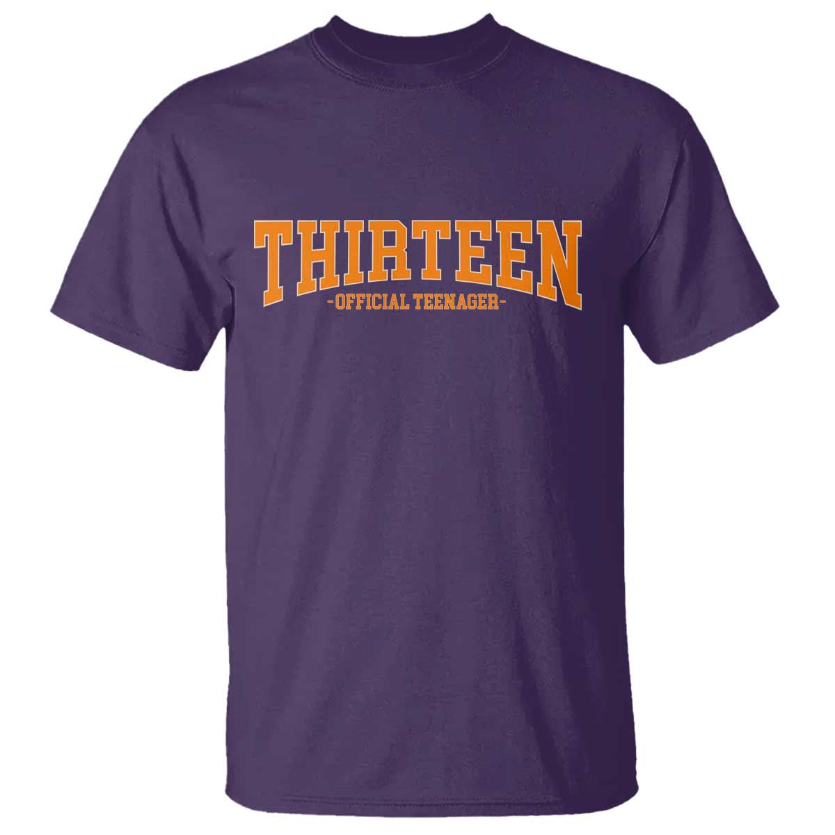 Thirteen Official Teenager T Shirt Vintage Retro Varsity 13th Birthday Gift Teen Girl