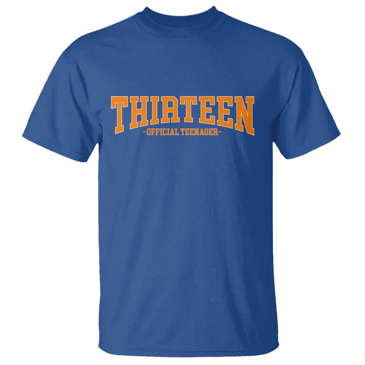 Thirteen Official Teenager T Shirt Vintage Retro Varsity 13th Birthday Gift Teen Girl