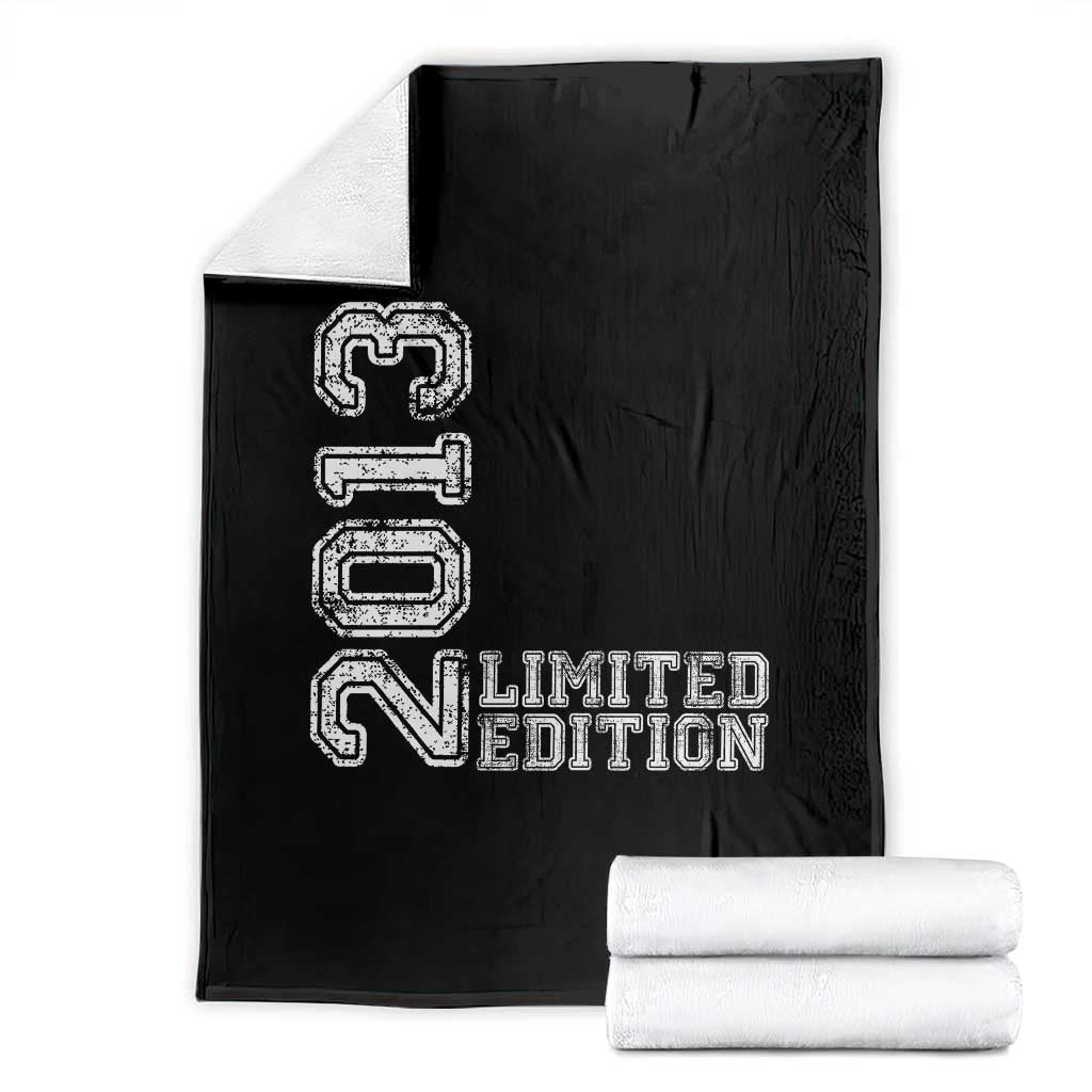 2013 Limited Edition Throw Blanket Limited Edition 13th Birthday Boys Girl