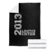 2013 Limited Edition Throw Blanket Limited Edition 13th Birthday Boys Girl